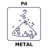 钯 powder, max. particle size 10 micron, weight 1 g, purity 99.95%