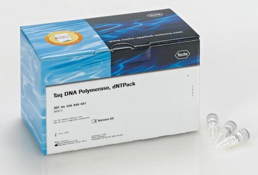 Taq DNA Polymerase, dNTPack suitable for PCR, optimum pH ~9.0 (20&#160;°C), dNTPs included