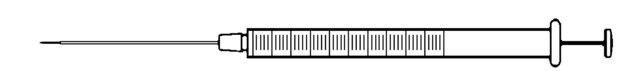 Hamilton&#174; 注射器，1000 系列 Gastight&#174;，LTN（固定针头） 1001LTN, volume 1&#160;mL, needle size 22 ga (bevel tip), needle L 51&#160;mm (2&#160;in.)