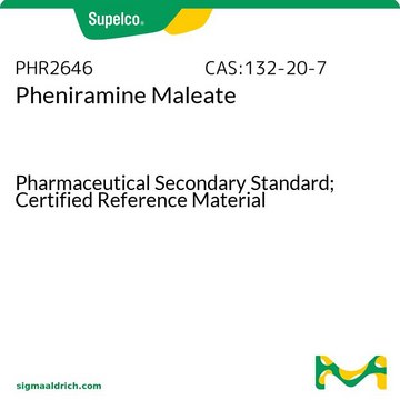 马来酸非尼拉敏 Pharmaceutical Secondary Standard; Certified Reference Material