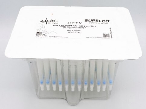 HybridSPE® DPX Tip weight 50 mg (bed), Hamilton, tip volume 1 mL