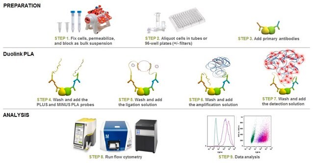 Duolink&#174; flowPLA Detection Kit - Green Duolink&#174; PLA kit for Flow Cytometry with Green Detection