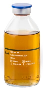Tryptic Soy Broth (TSB) bottle volume 250&#160;mL , filling volume