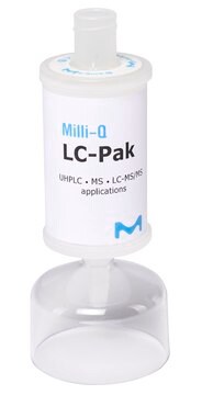 LC-Pak&#174; Polisher Placed at the point of dispense of Milli-Q&#174; IQ/EQ 7 series water systems. Suitable for HPLC, UHPLC, LC-MS and LC-MS/MS analyses.