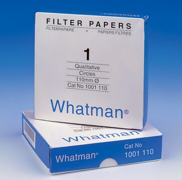 Whatman&#174; qualitative filter paper, Grade 1 circles, diam. 125&#160;mm, pack of 100