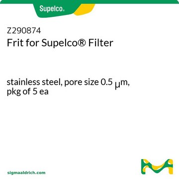 Supelco® 过滤器的筛板 stainless steel, pore size 0.5 μm, pkg of 5 ea