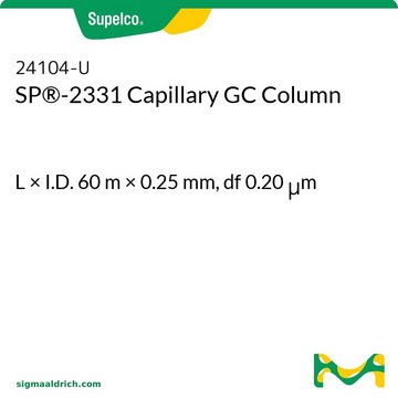 SP®-2331 Capillary GC Column L × I.D. 60 m × 0.25 mm, df 0.20 μm