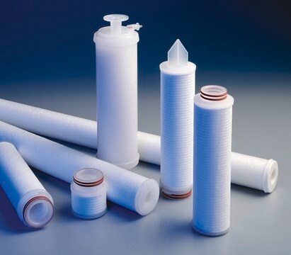 Clarigard® 筒式过滤器 pore size 0.5 μm, cartridge nominal length 30 in. (75 cm), filter diam. 2.75 in. (7 cm), Code&nbsp;7