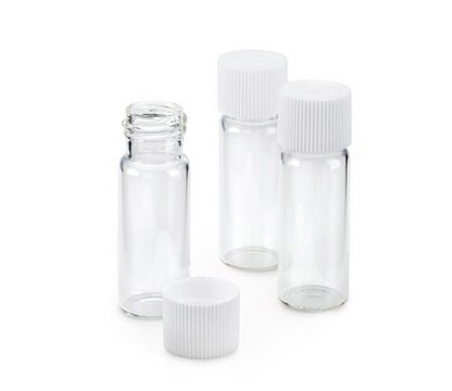 Flat-bottomed tubes with screw caps for use with MQUANT® titrimetric and colormetric tests