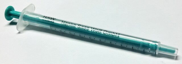 无针头 PP/PE 注射器 luer slip tip, centered, capacity 1&#160;mL, graduated, 0.01&#160;mL, non-sterile