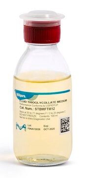 Fluid Thioglycollate Medium, Double packed double packed of, ready-to-use, bottle volume 100&#160;mL , filling volume
