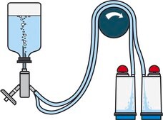Steritest® NEO 设备 For liquids in small vials., Blue base canister with a vented double needle for small vials with septa., pkg of 10 blisters per box, Single packed