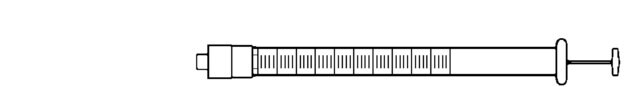 Hamilton&#174;注射器，1000系列，PTFE Luer锁 1005TLL, PTFE Luer lock, volume 5&#160;mL, needle size (not included)