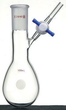 Synthware&#8482; pear-shaped Schlenk flask with stopcock capacity 10&#160;mL, joint: ST/NS 14/20