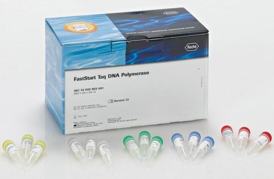 FastStart&#8482; Taq DNA聚合酶，5 U / &#956;l dNTPs included: no, hotstart, suitable for PCR
