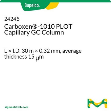 Carboxen®-1010 PLOT Capillary GC Column L × I.D. 30 m × 0.32 mm, average thickness 15 μm