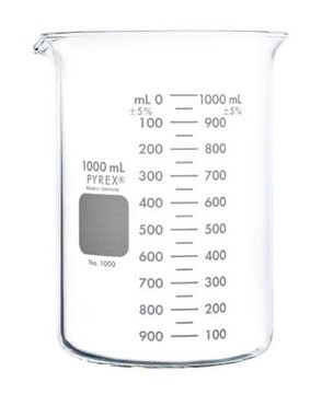 PYREX &#174; Griffin 烧杯 Low form, capacity 1,000&#160;mL