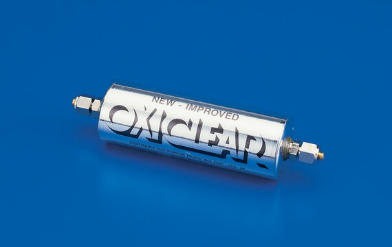 Oxiclear&#8482; disposable gas purifier L × diam. 5 1/2&#160;in. × 2&#160;in.