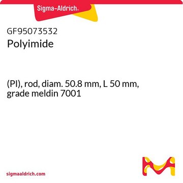 Polyimide (PI), rod, diam. 50.8 mm, L 50 mm, grade meldin 7001