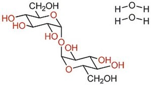 Trehalose, Dihydrate Non-reducing disaccharide which yields 2 moles of D-glucose upon acid hydrolysis. Inhibits polyglutamine-mediated protein aggregation both in vivo and in vitro.