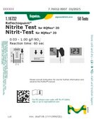 Nitrite Test reflectometric, 0.03-1.00 g/L (NO2-), for use with REFLECTOQUANT®