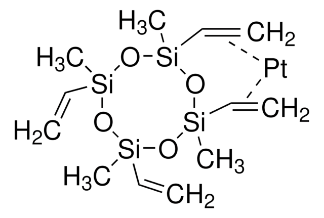 铂(0)-2,4,6,8-四甲基-2,4,6,8-四乙烯基环四硅氧烷复合体 溶液 0.104&#160;M in methylvinylcyclosiloxanes