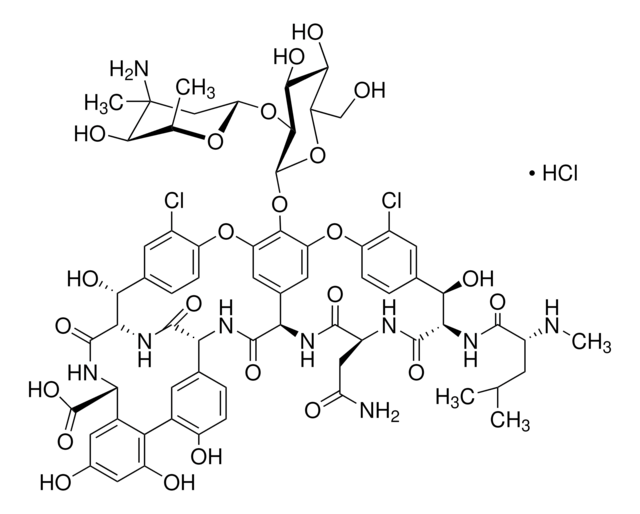 Vancomycin hydrochloride from Streptomyces orientalis &#8805;900 &#956;g per mg (as vancomycin base)