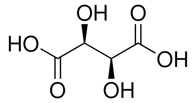 D-(&#8722;)-Tartaric acid puriss., unnatural form, &#8805;99.0% (T)