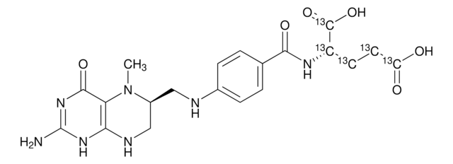 5-Methyltetrahydrofolic acid-(glutamic acid-13C5) 99 atom % 13C, 95% (CP)