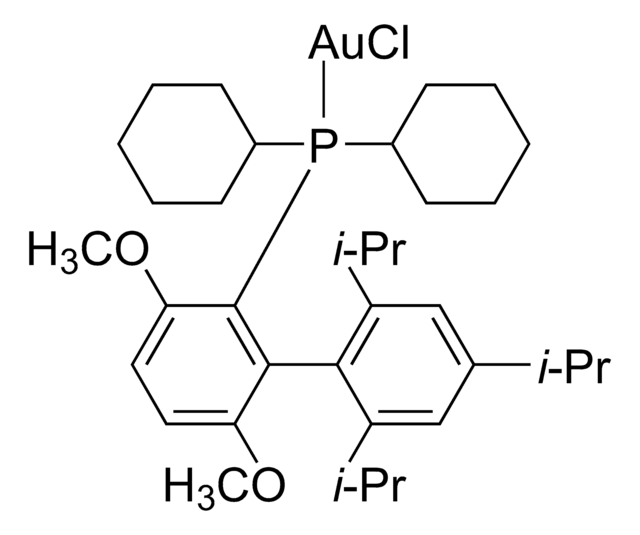 Chloro[2-(dicyclohexylphosphino)-3,6-dimethoxy-2&#8242;,4&#8242;,6&#8242;-triisopropyl-1,1&#8242;-biphenyl]gold(I) 97%