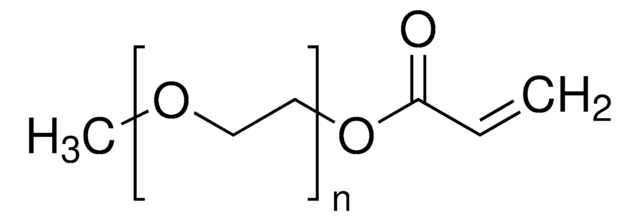 聚乙二醇甲醚丙烯酸酯 average Mn 480, contains 100&#160;ppm MEHQ as inhibitor, 100&#160;ppm BHT as inhibitor