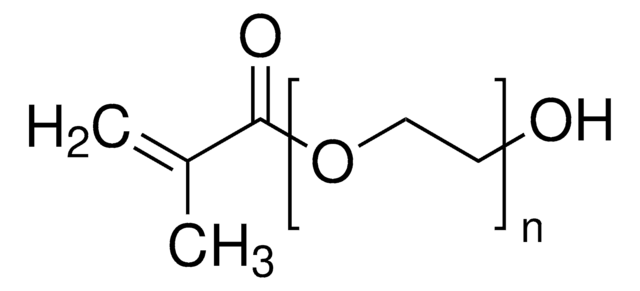 Poly(ethylene glycol) methacrylate average Mn 360, contains 500-800&#160;ppm MEHQ as inhibitor