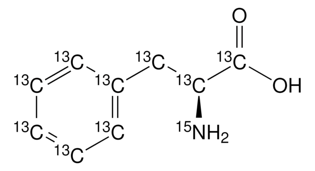 L-Phenylalanine-13C9,15N 98 atom % 15N, 98 atom % 13C, 98% (CP), 99% (Chiral Purity)