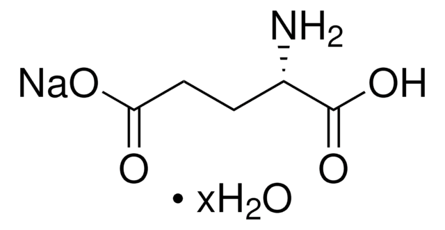 L-Glutamic acid monosodium salt hydrate &#8805;99% (HPLC), powder