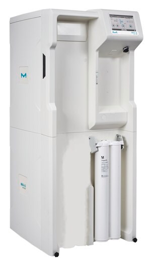 Milli-Q&#174; HR Water Purification System A connected and sustainable central pure water solution, delivers up to 13,000 L of pure (Type 3) water per day