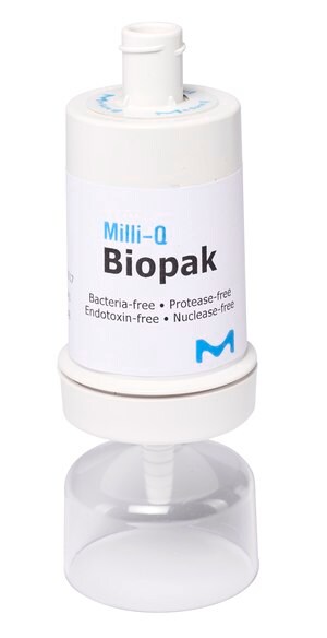 Biopak&#174; Polisher Ultrafilter for the production of pyrogen-, nuclease-, protease- and bacteria-free water at the point of dispense of Milli-Q&#174; IQ/IX/EQ systems
